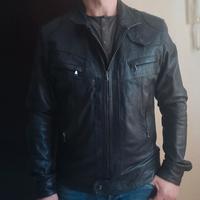 Giubbino Vera Pelle tg L Nero