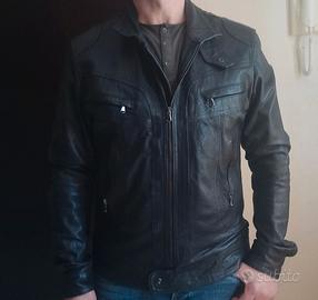 Giubbino Vera Pelle tg L Nero