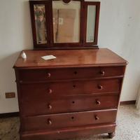 Comò Vintage Anni '40 con Specchiera