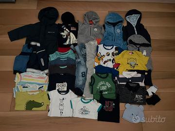 Lotto vestiti bambino 6-12 mesi cm 74- 74/80