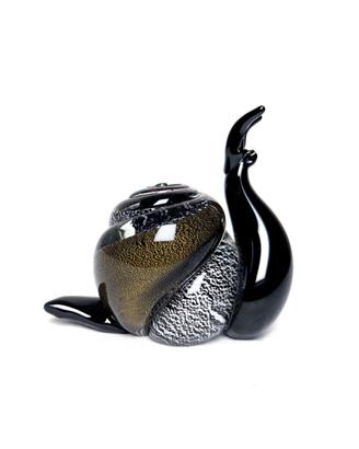 Scultura Lumaca Oball Murano Vetro Firmata 10cm