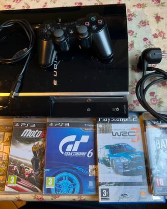 PS3 fat playstation 3 + 5 giochi