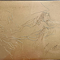 nudo di donna Guttuso in oro 999/1000