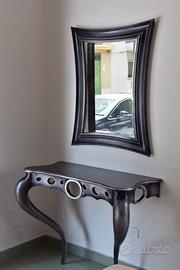 CONSOLLE CONTEMPORANEA 2 GAMBE CON SPECCHIO