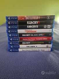 Lotto 9 giochi Playstation 4