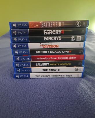 Lotto 9 giochi Playstation 4