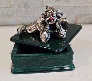 Scatola  vintage  M&D Oggetti d'Arte. Clown 