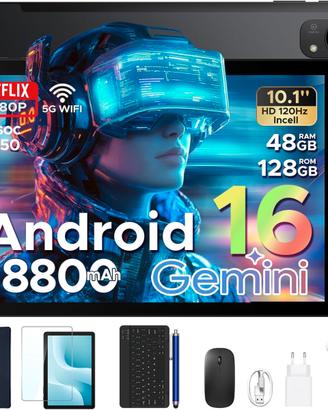 P10PRO Tablet 10 Pollici, Tablet Android 16 con Di