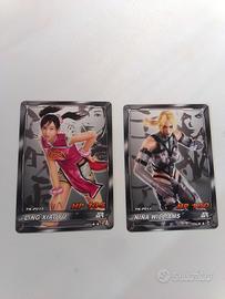 Lotto 2 Carte Tekken Card Tournament PROMO 