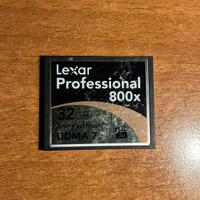 Scheda di memoria CF Lexar Professional 32Gb UDMA7