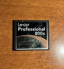 Scheda di memoria CF Lexar Professional 32Gb UDMA7