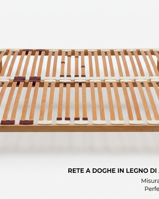 Rete a doghe in legno King Size 190x200 cm c piedi
