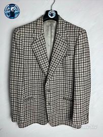 Blazer Vintage Valentino uomo - lana-quadri TG 48