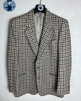 Blazer Vintage Valentino uomo - lana-quadri TG 48