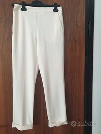 Pantaloni elasticizzati bianchi 