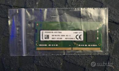 Ram Kingston DDR4 8GB 3200mhz Sodimm