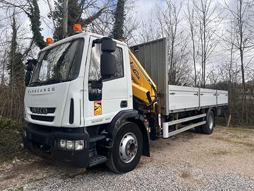 Iveco Eurocargo 160E22 cassone con grù con grù HYV