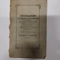 libro antico 1840"Trenta Novelle Boccaccio"
