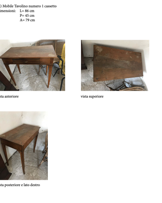 scrittoio in legno