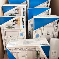 8 termostati domotici per radiatori con centralina