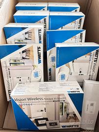 8 termostati domotici per radiatori con centralina