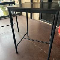Tavolo alto nero 70x70