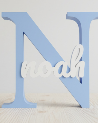 Scritta Personalizzata Nome su Lettera Stampatello