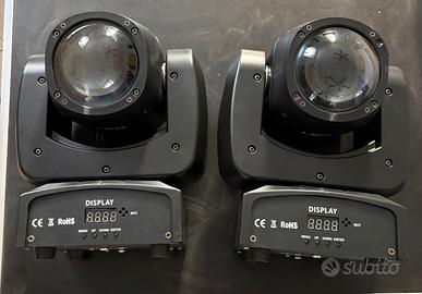 Coppia teste mobili beam 90w led