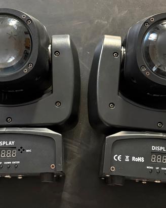 Coppia teste mobili beam 90w led
