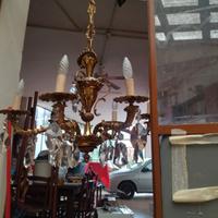 lampadario a gocce vintage
