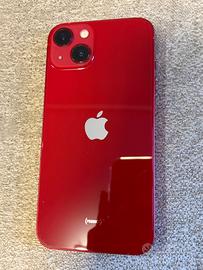 I phone 13 rosso batteria 100%