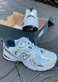 New Balance 530 White Silver Navy 45