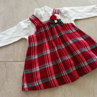 Set abito e maglietta neonata 6/9 mesi Mignolo