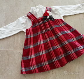 Set abito e maglietta neonata 6/9 mesi Mignolo