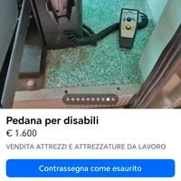pedana per disabili