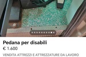 pedana per disabili