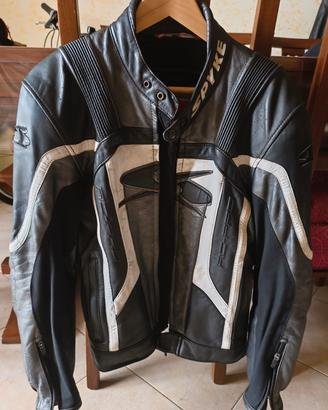 giacca moto Spyke in pelle taglia 50 