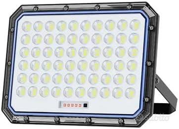 FARO LED DA ESTERNO DA 1000W CON PANNELLO SOLARE