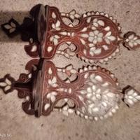 6 aplichers  2 in vetro 2 madre perla 2 capodimon