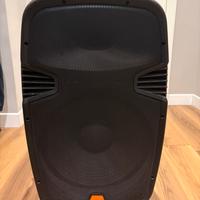 Cassa attiva professionale GBC- trolley con mixer