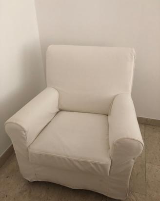 POLTRONE IKEA Mod. Gronlid rivestimento bianco