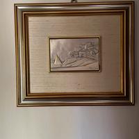 Quadro Ottaviani argento misure dieci per otto cm