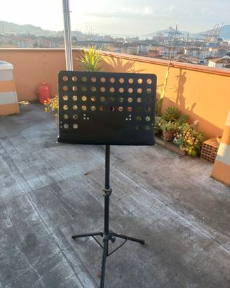 leggio musicale pieghevole in metallo (porta spart