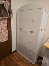 Armadio bimbo foppapedretti lovely bianco