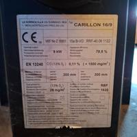 Stufa a legna nordica carrillon 16/9 usata