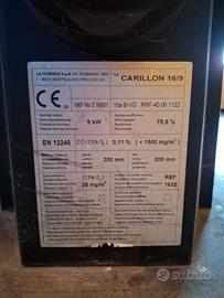 Stufa a legna nordica carrillon 16/9 usata