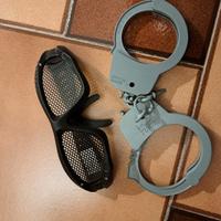 Accessori Carnevale Occhiali e Manette SWAT