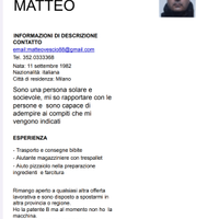 Magazziniere, ristorazione ho altro