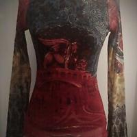 Rara t-shirt tulle "save the queen" nuova stupenda