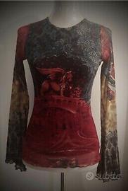 Rara t-shirt tulle "save the queen" nuova stupenda